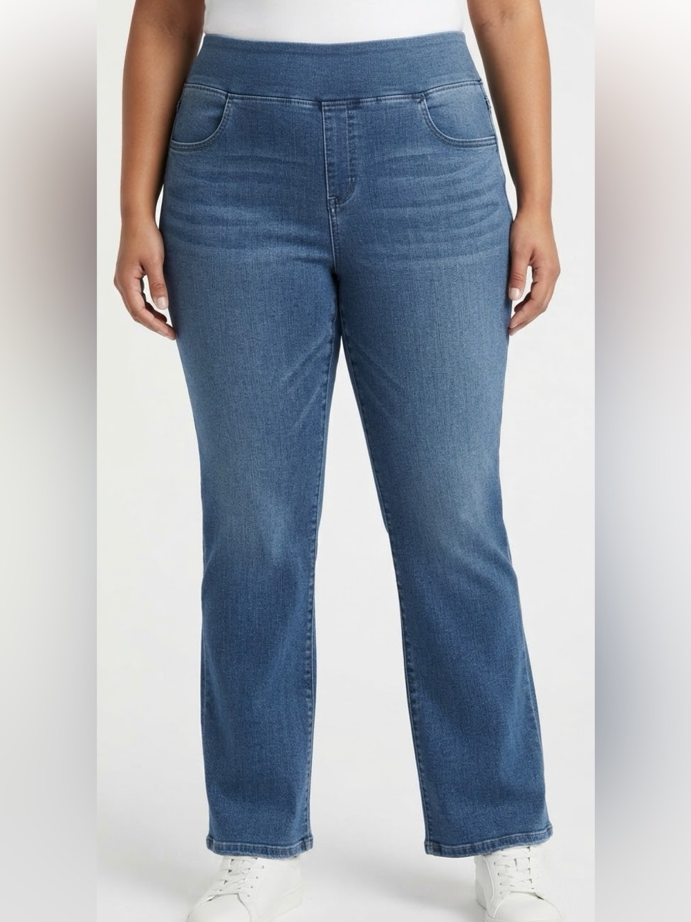 HALARA Women's Stretch Bootcut Jeans - Blue Size 1x